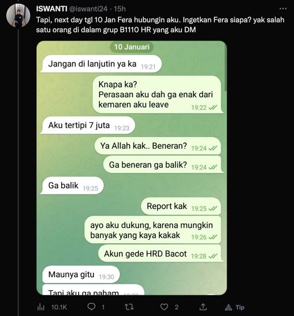 Hati-hati ! Modus Penipuan Berkedok Tawaran Pekerjaan Freelance Lewat