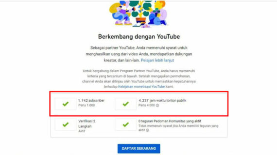 Cara Cepat Mendapatkan 1000 Subscriber dan 4000 Jam Tayang di Youtube