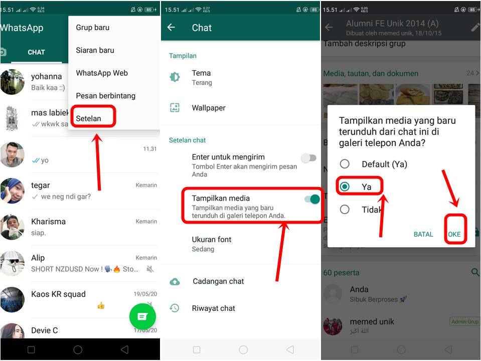 Foto yang Tidak Tersimpan di Galeri