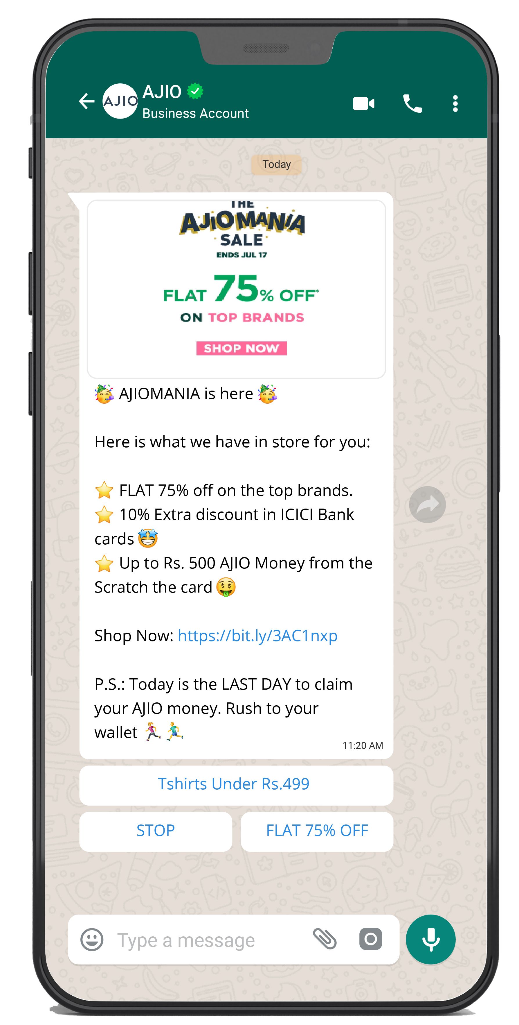 WhatsApp promotional messages | Pepper Cloud Blog