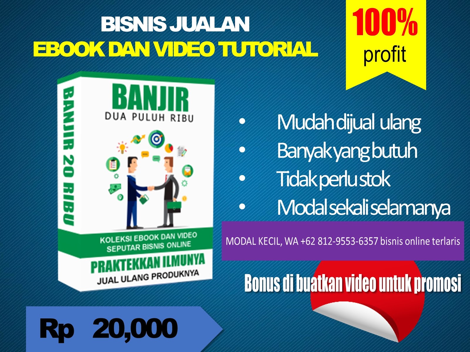 MODAL KECIL, WA +62 812-9553-6357 bisnis online terlaris: TERVIRAL, WA