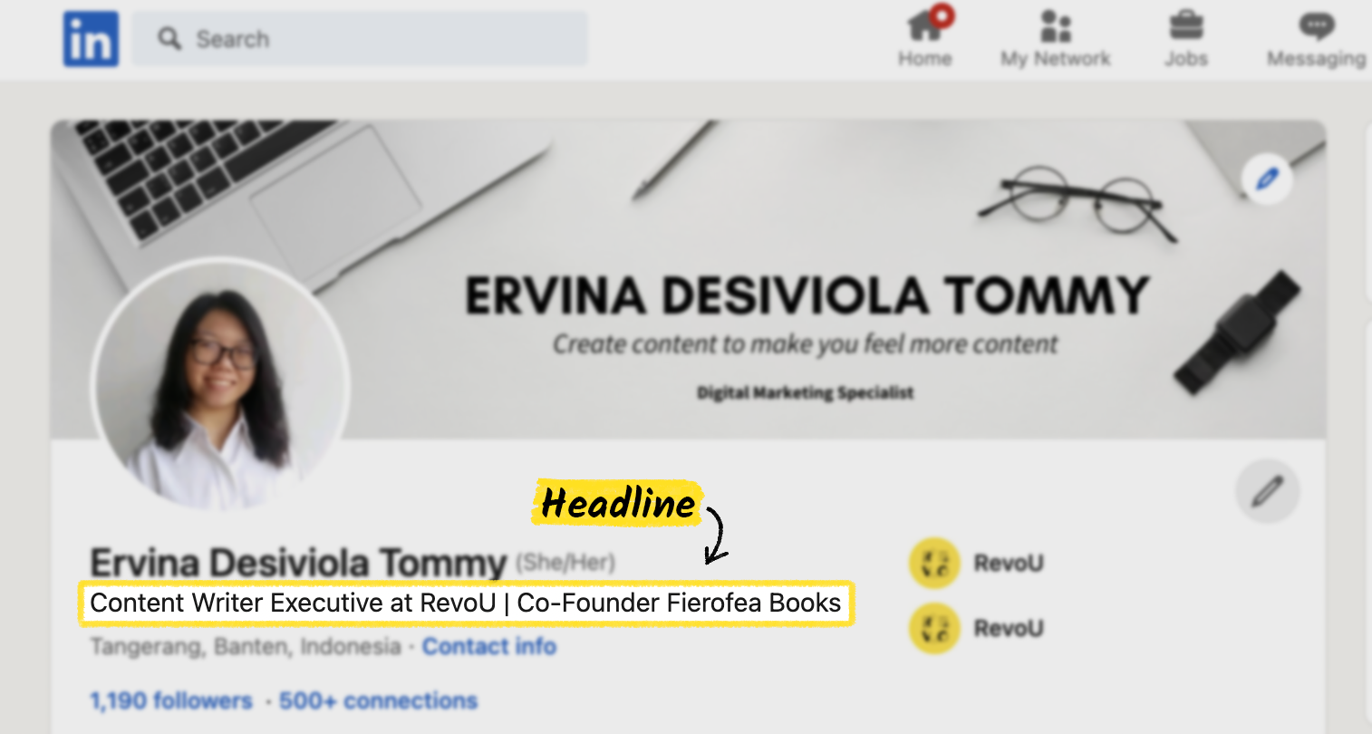 Headline CV Contoh Word Skripsi Pemasaran