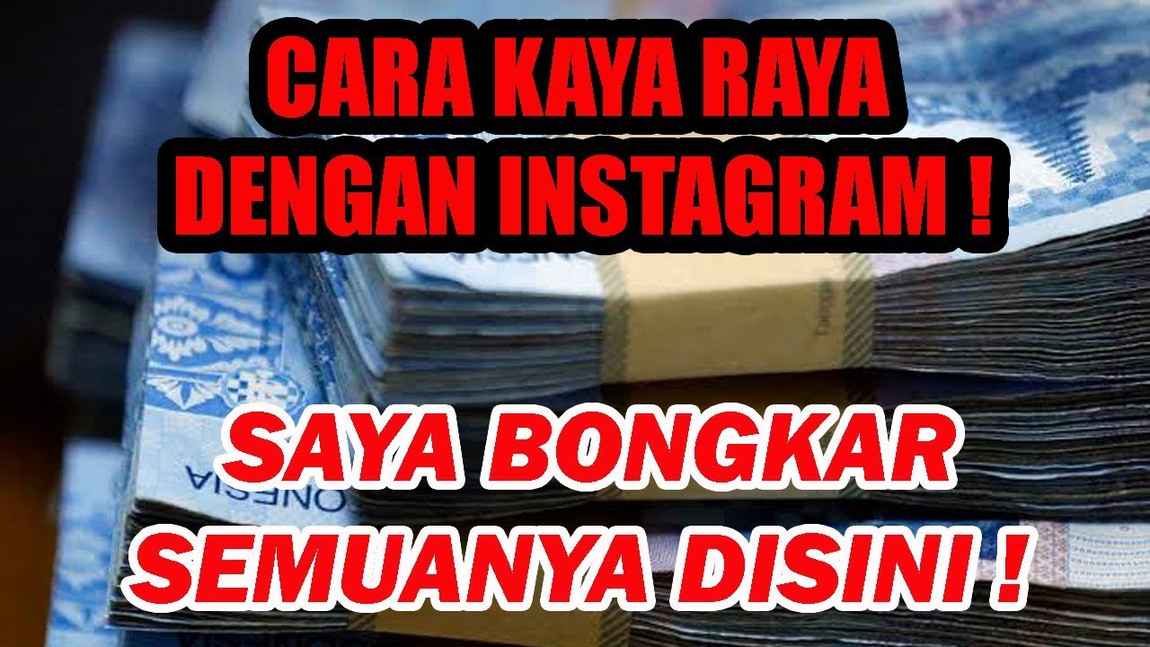 CARA KAYA RAYA DENGAN JUALAN FOLLOWERS INSTAGRAM ! 1000 FOLLOWERS