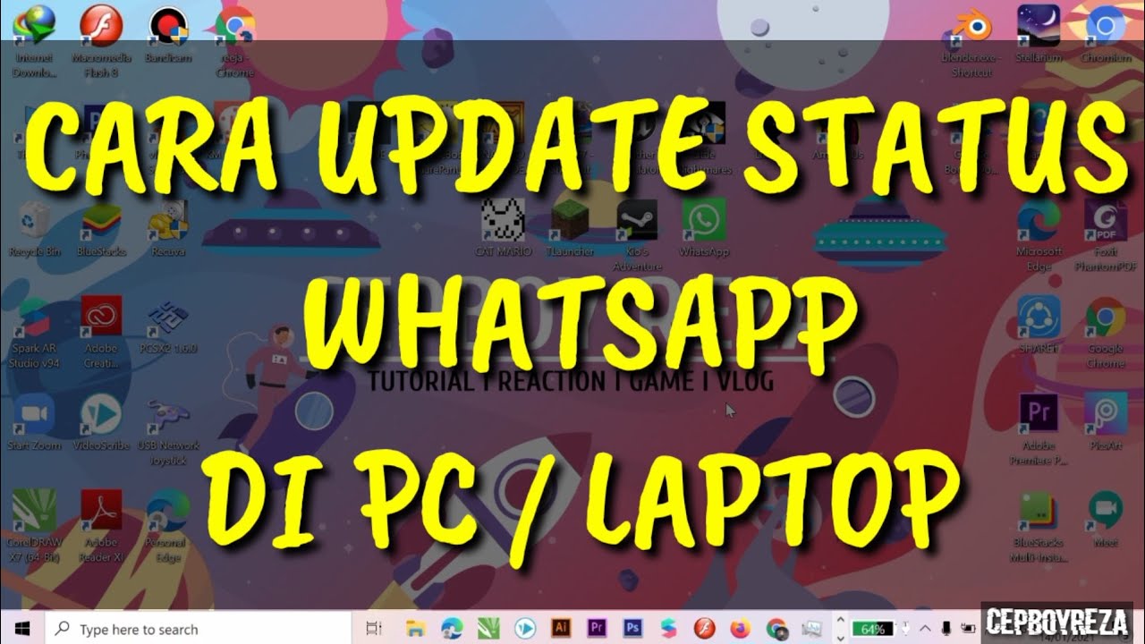 Ilustrasi Cara Update Status WhatsApp di PC/Laptop