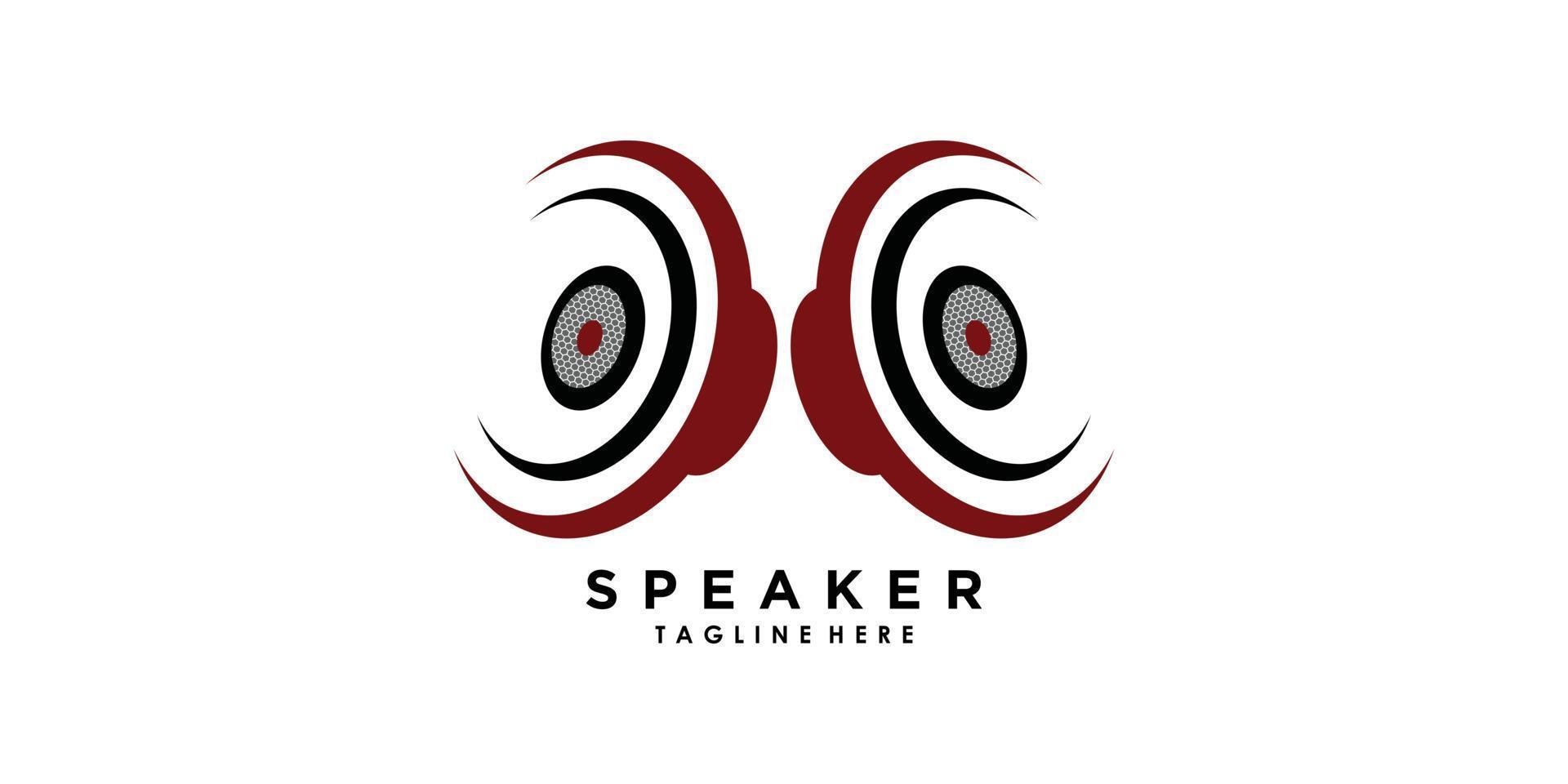 Desain Logo Speaker Sound System dengan Konsep Kreatif