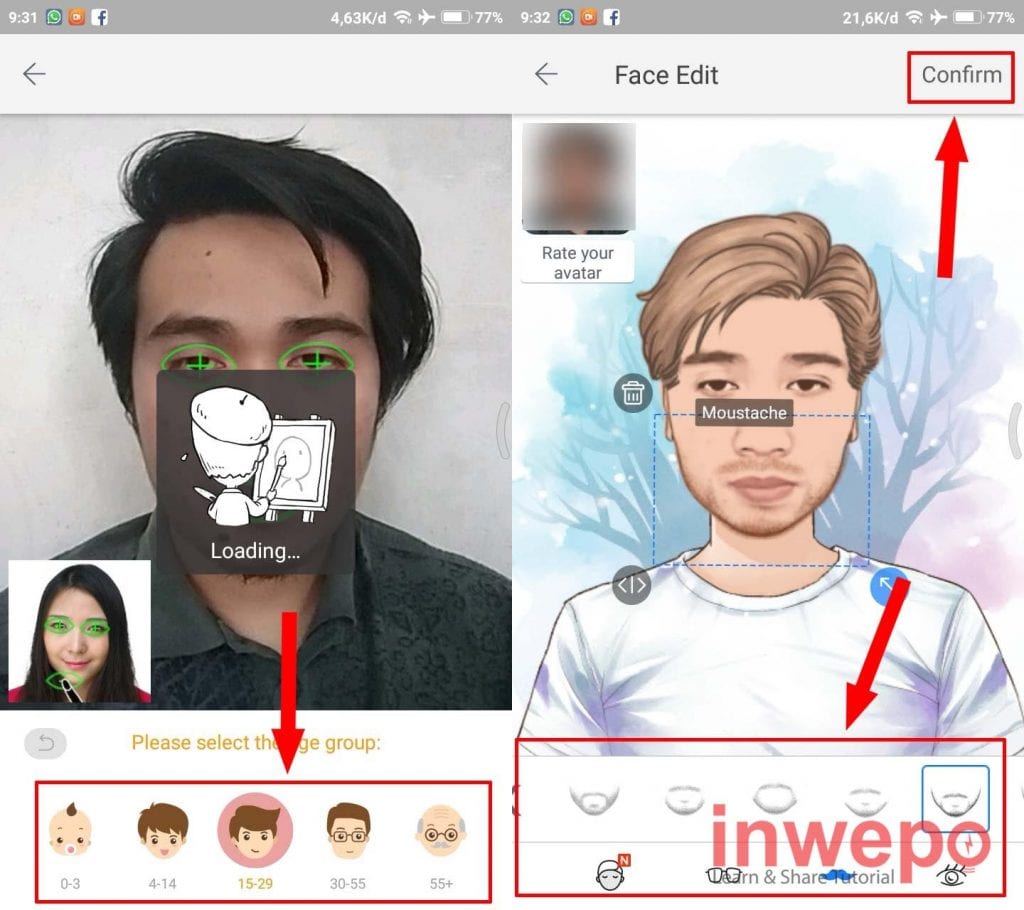 Cara Membuat Karikatur di Android - Inwepo