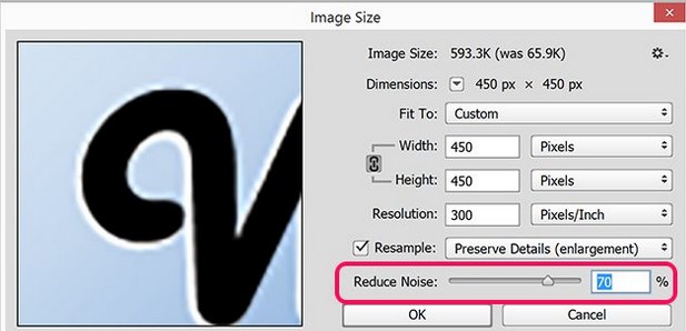 Perbandingan foto sebelum dan sesudah menggunakan alat Smart Sharpen di Photoshop