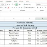 Penting! Contoh Laporan Penjualan Barang Excel Terpecaya