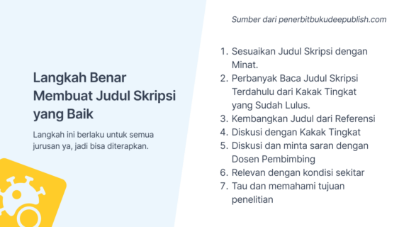 Penting! Cara Mencari Judul Skripsi Di Jurnal Wajib Kamu Ketahui