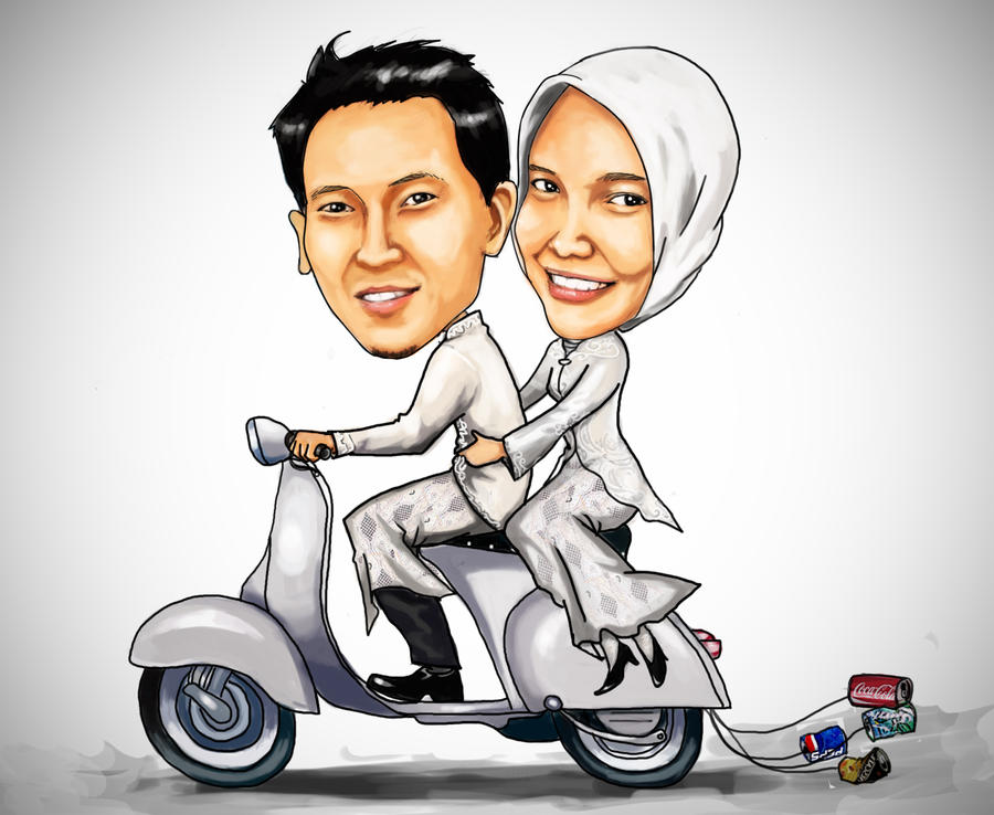 Karikatur pernikahan