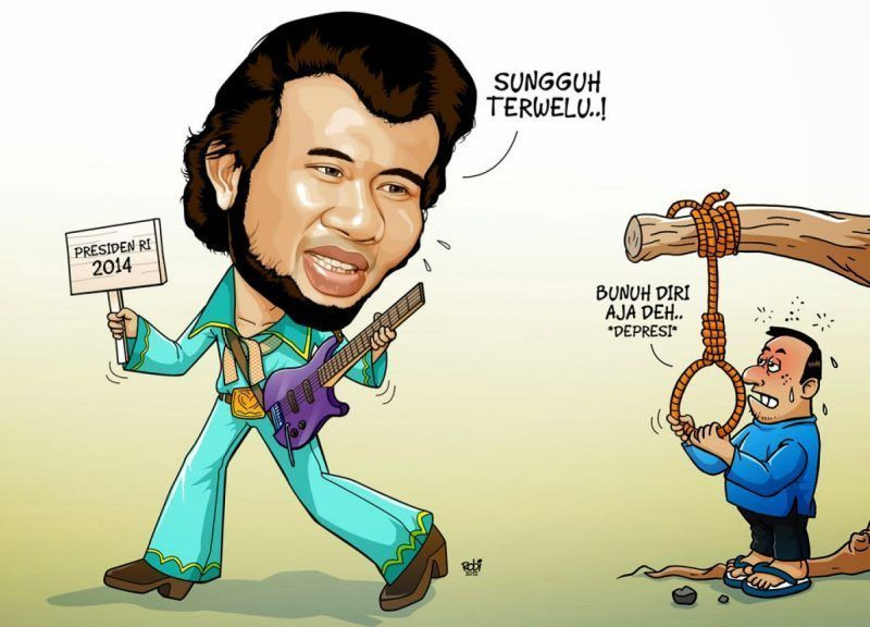 Karikatur Karikatur biasanya kita temui di majalah,koran, dan media