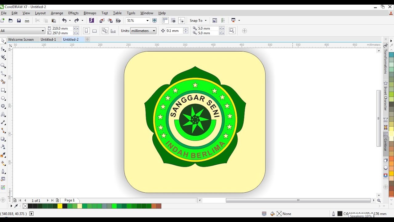 Cara Membuat Logo Menggunakan Corel Draw X7