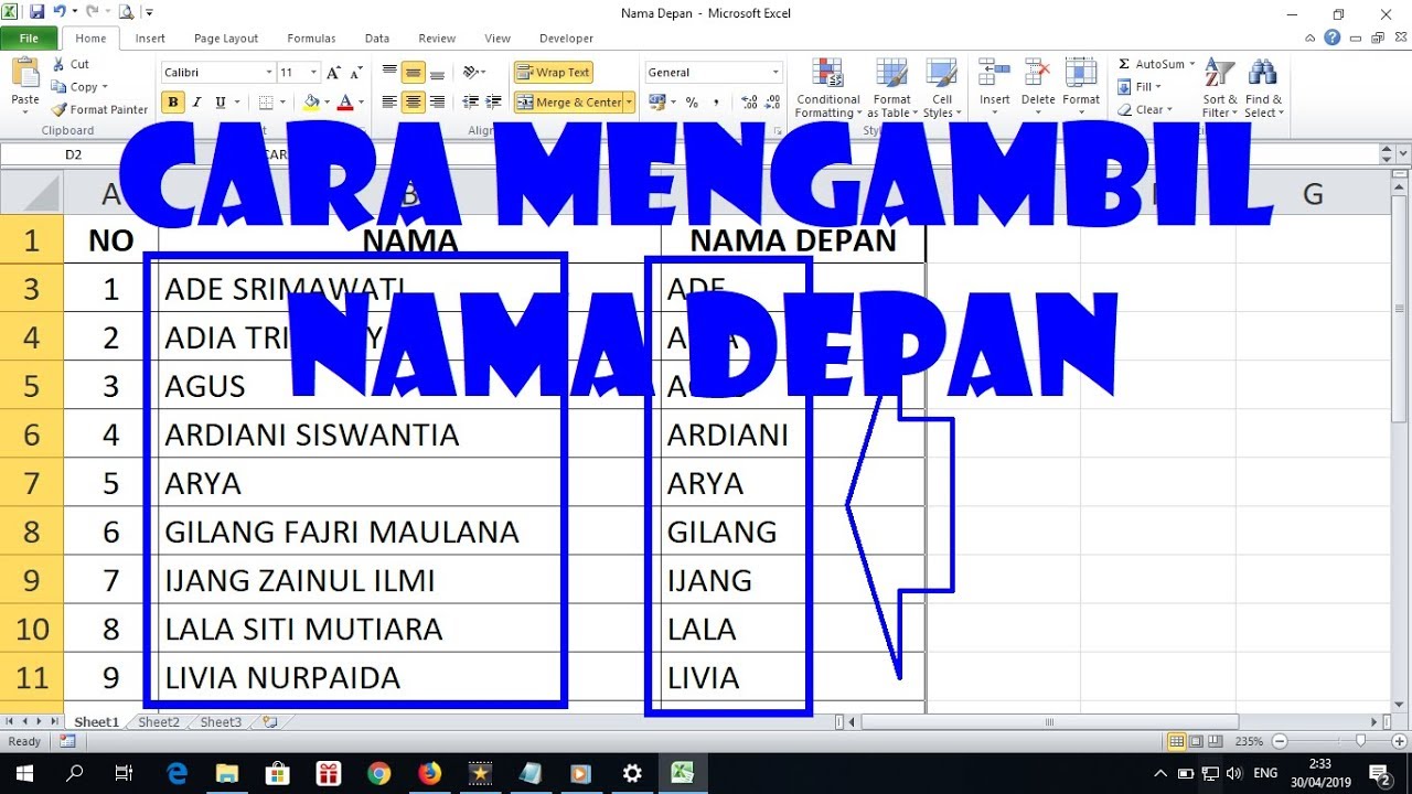 Gambar Rumus Untuk Mengurutkan Huruf Di Excel Cara Mengurutkan Huruf Di - Gambaran
