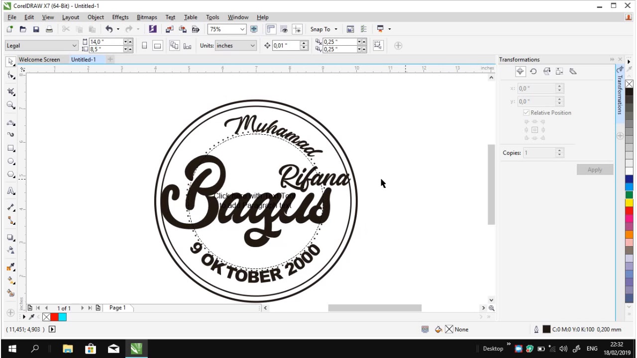 Tutorial Membuat logo dengan sangat mudah