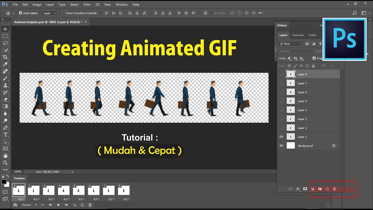 Gambar Cara Membuat Gambar Bergerak Di Adobe Illustrator