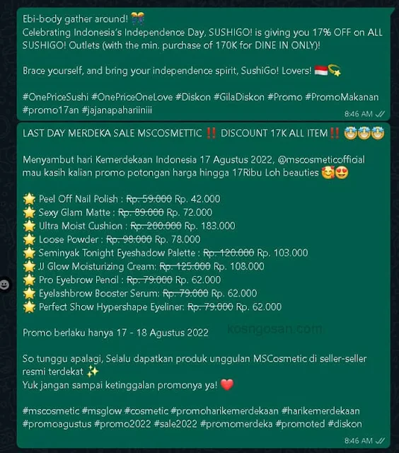 Kata Kata Promosi Produk WhatsApp yang Menarik Pembeli - KOSNGOSAN