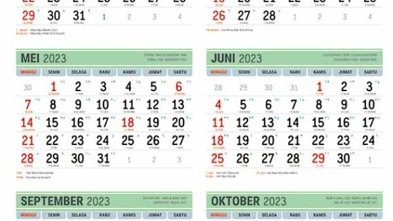 Terbongkar! Download Kalender 2023 Lengkap Per Bulan Terpecaya