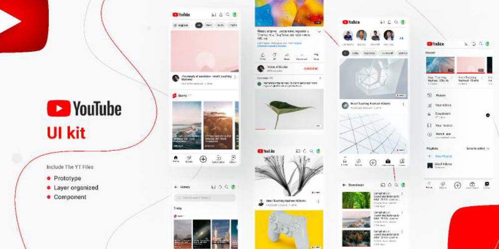 Youtube Mobile App UIKit Figma Free Download | UIXLibrary.com