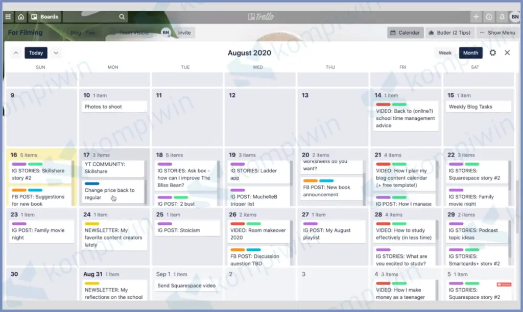 Kalender Konten Media Sosial Bisnis Yang Efektif