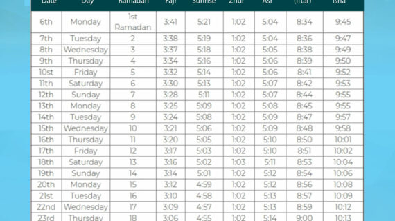 Penting! Ramadan Calendar Template Free Download Terpecaya