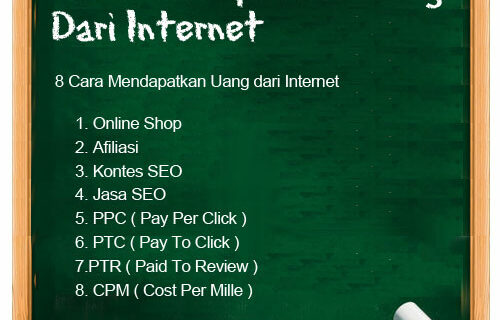 Simak! Cara Mendapatkan Uang Dari Internet Tanpa Modal Terbaik