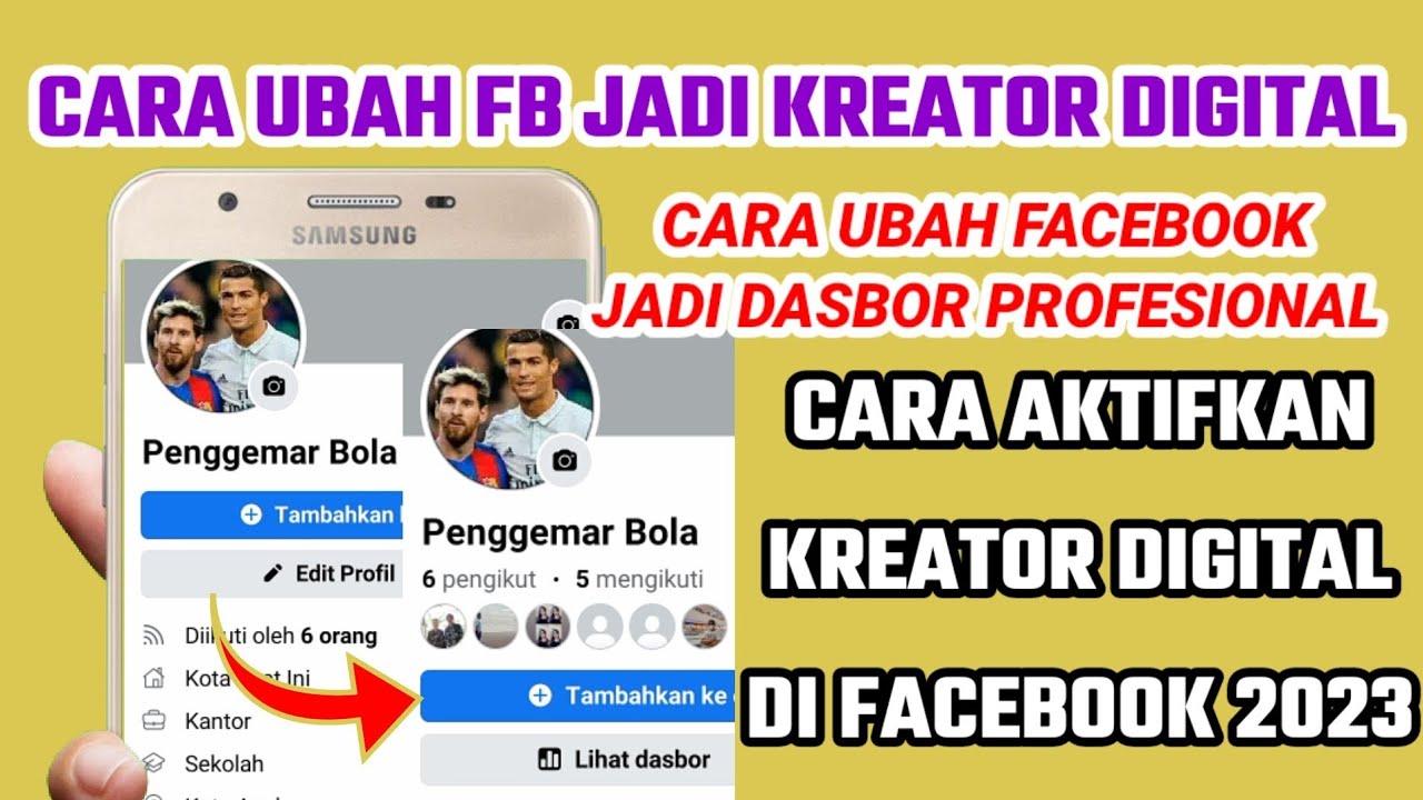cara ubah FB jadi kreator digital | cara mengubah akun fb menjadi